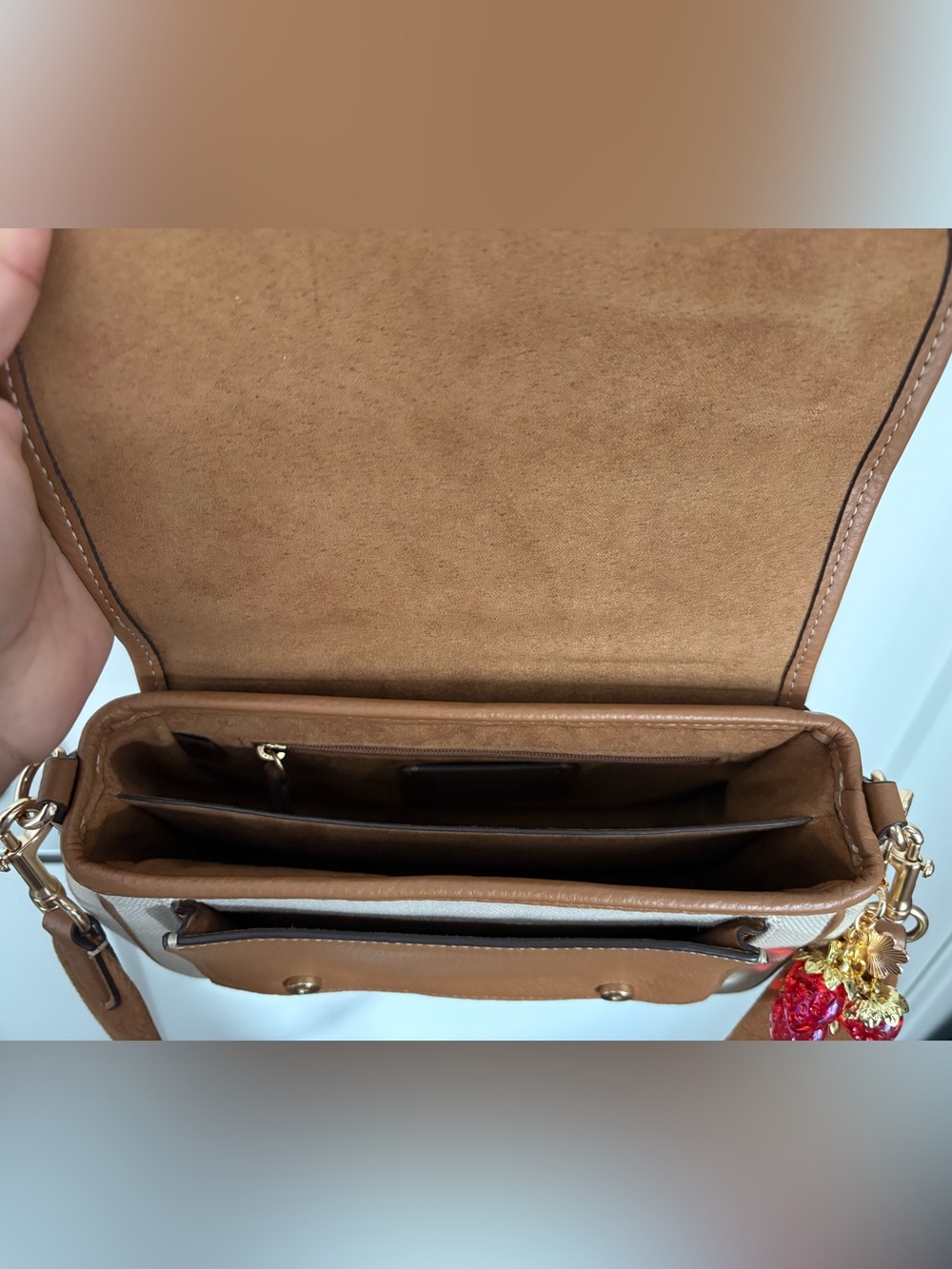 Coach Crossbody Bag and Strawberry Zip Card Case - Picture 8 of 14